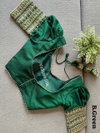 Ruhi Designer Vichitra Silk Puff Blouses Exporters In India
